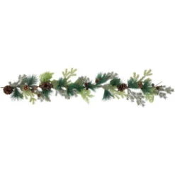 Northlight 5' X 6" Pine Cone And Cedar Artificial Christmas Garland, Unlit