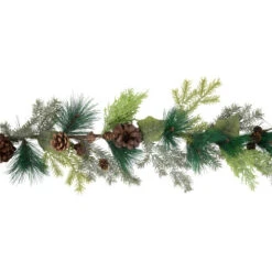 Northlight 5' X 6" Pine Cone And Cedar Artificial Christmas Garland, Unlit -Winter Decor Store northlight vm89279 02 96963.1691506894