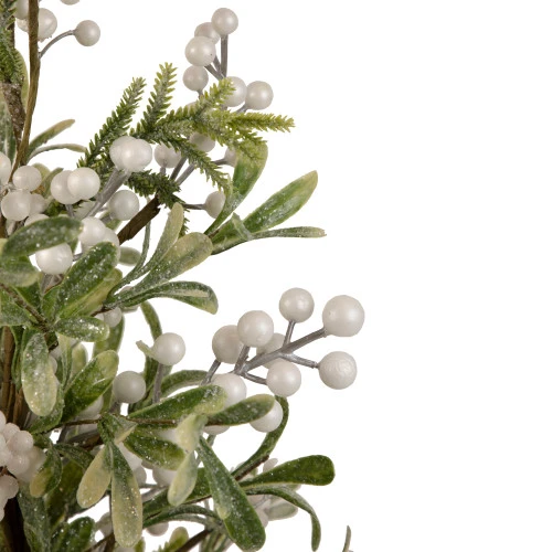 Northlight 2' Potted White Berry And Frosted Pine Christmas Tree, Unlit 4 Northlight 2' Potted White Berry And Frosted Pine Christmas Tree, Unlit - Image 4