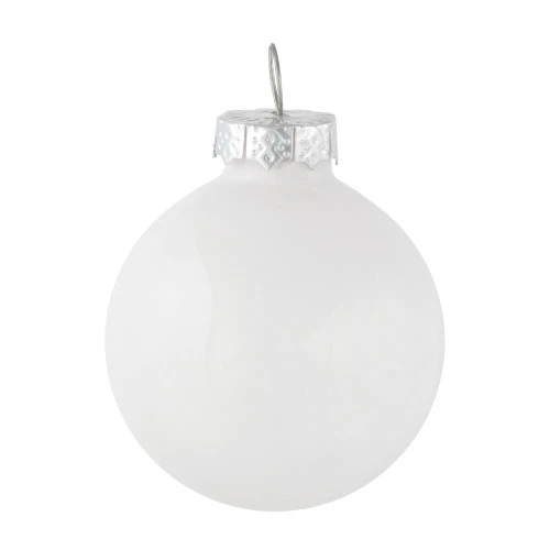 Northlight 10ct White Shiny And Matte Glass Ball Christmas Ornaments 1.75" (45mm) 3 Northlight 10ct White Shiny And Matte Glass Ball Christmas Ornaments 1.75" (45mm) - Image 3