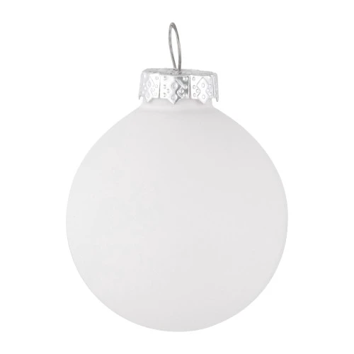 Northlight 10ct White Shiny And Matte Glass Ball Christmas Ornaments 1.75" (45mm) 4 Northlight 10ct White Shiny And Matte Glass Ball Christmas Ornaments 1.75" (45mm) - Image 4