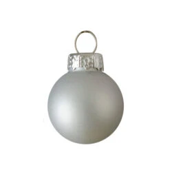 40ct Shiny And Matte Silver Glass Ball Christmas Ornaments 2.5" -Winter Decor Store northlight wy04142 3 76943.1664990619