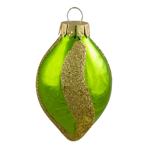 Northlight 9ct Vibrantly Colored 2-Finish Swirls Glass Christmas Finial Ornaments 2" 4 Northlight 9ct Vibrantly Colored 2-Finish Swirls Glass Christmas Finial Ornaments 2" - Image 4
