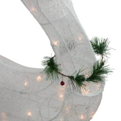 Northlight 51" Lighted White Reindeer With Sleigh Christmas Decoration 11 Northlight 51" Lighted White Reindeer With Sleigh Christmas Decoration -Winter Decor Store northlight y93946 4 39370.1680285445