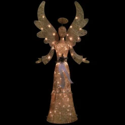 Northlight Lighted Golden Angel Christmas Decoration - 68" - Clear Lights -Winter Decor Store northlight y93949 onblak 82416.1677147710