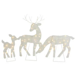 Northlight Set Of 3 LED Lighted White Reindeer Family Outdoor Christmas Decorations 29" 8 Northlight Set Of 3 LED Lighted White Reindeer Family Outdoor Christmas Decorations 29" -Winter Decor Store northlight ye92357 1 00794.1664989722
