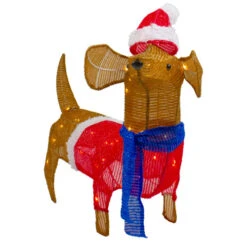 Northlight 26" LED Lighted Dachshund Dog Outdoor Christmas Decoration -Winter Decor Store northlight ye92364 2 56838.1646269151
