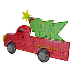 Northlight 36" LED Lighted Red Truck With Christmas Tree Outdoor Decoration 11 Northlight 36" LED Lighted Red Truck With Christmas Tree Outdoor Decoration -Winter Decor Store northlight ye92366 3 69632.1637152438