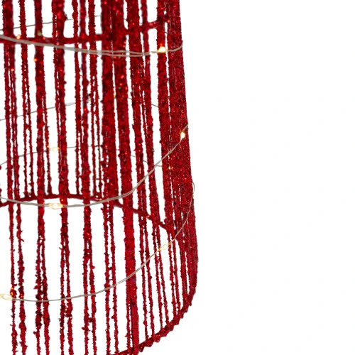 Northlight LED Lighted Glitter Cone Tree Outdoor Christmas Decorations - 23.5" - Set Of 3 4 Northlight LED Lighted Glitter Cone Tree Outdoor Christmas Decorations - 23.5" - Set Of 3 - Image 4