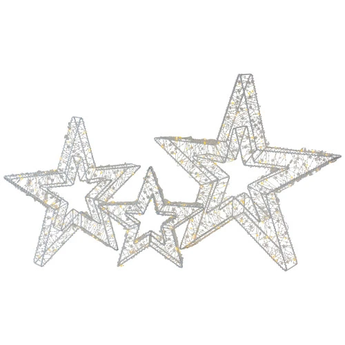 Northlight LED Lighted Multi-Function Outdoor Christmas Stars - 23" - Multicolor - Set Of 3 5 Northlight LED Lighted Multi-Function Outdoor Christmas Stars - 23" - Multicolor - Set Of 3 - Image 5