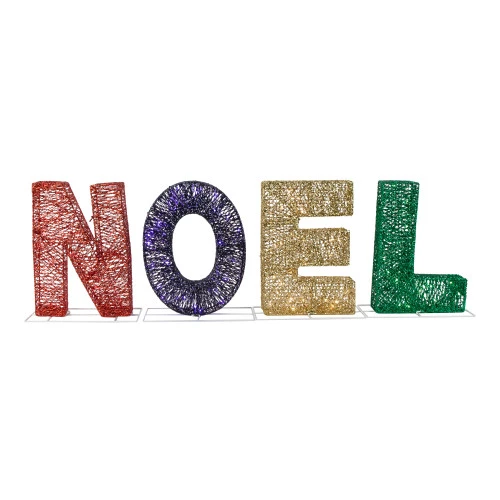 Northlight LED Lighted "Noel" Outdoor Christmas Decoration - 46" - Multicolor 1 Northlight LED Lighted "Noel" Outdoor Christmas Decoration - 46" - Multicolor