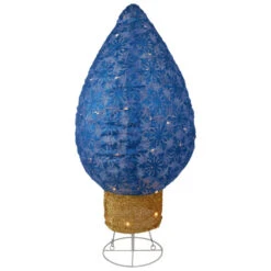 Northlight LED Lighted Retro Light Bulb Outdoor Christmas Decoration - 32" - Blue