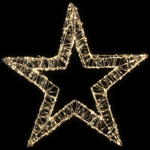 Northlight LED Lighted Wire Star Outdoor Christmas Decoration - 22" - Warm White Lights 1 Northlight LED Lighted Wire Star Outdoor Christmas Decoration - 22" - Warm White Lights