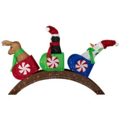 Northlight Lighted Winter Friends Christmas Coaster Outdoor Decoration - 4.5' - LED Warm White -Winter Decor Store northlight ye95940 01 97992.1724462599