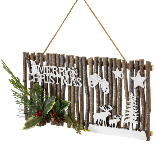Northlight 16" Rustic "Merry Christmas" Wall Sign 1 Northlight 16" Rustic "Merry Christmas" Wall Sign