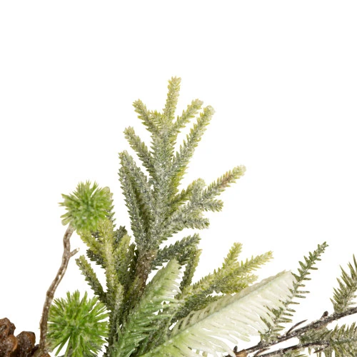 Northlight Artificial Christmas Garland With Frosted Foliage And Pinecones - 5' X 8" - Unlit 3 Northlight Artificial Christmas Garland With Frosted Foliage And Pinecones - 5' X 8" - Unlit - Image 3