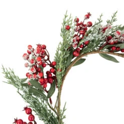 Northlight Real Touch™? Frosted Berries And Pine Artificial Christmas Wreath - 18" - Unlit -Winter Decor Store northlight yk93252 3 61323.1678185723