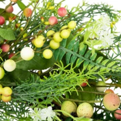 Berry And Crabapple Fern Foliage Spring Wreath - 22" 10 Berry And Crabapple Fern Foliage Spring Wreath - 22" -Winter Decor Store northlight yk95696 04 67235.1707072530