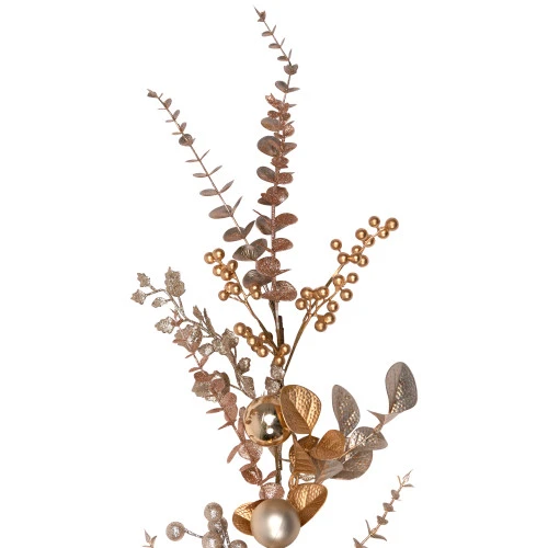 Northlight Glittered Mixed Leaves And Berries Artificial Christmas Garland - 6' X 9" - Unlit 8 Northlight Glittered Mixed Leaves And Berries Artificial Christmas Garland - 6' X 9" - Unlit - Image 8