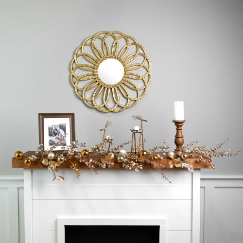 Northlight Glittered Mixed Leaves And Berries Artificial Christmas Garland - 6' X 9" - Unlit 2 Northlight Glittered Mixed Leaves And Berries Artificial Christmas Garland - 6' X 9" - Unlit - Image 2