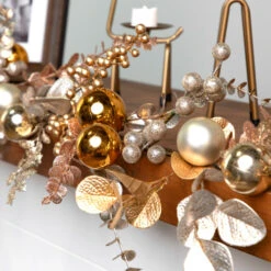 Northlight Glittered Mixed Leaves And Berries Artificial Christmas Garland - 6' X 9" - Unlit 12 Northlight Glittered Mixed Leaves And Berries Artificial Christmas Garland - 6' X 9" - Unlit -Winter Decor Store northlight yk95976 styled 03 39551.1727404100