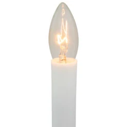 Northlight 9" White And Gold C7 Light Christmas Candle Lamp With Timer -Winter Decor Store northlight ys15763 3updated 41753.1648690897