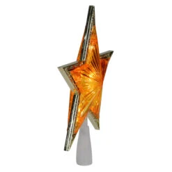 Northlight 9" Pre-Lit Gold And Amber Crystal 5 Point Star Christmas Tree Topper - Clear Lights 5 Northlight 9" Pre-Lit Gold And Amber Crystal 5 Point Star Christmas Tree Topper - Clear Lights -Winter Decor Store northlight ys27525 1 07823.1588403117