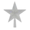 Northlight 8" Pre-Lit Clear Crystal Star Christmas Tree Topper - Multicolor LED Lights