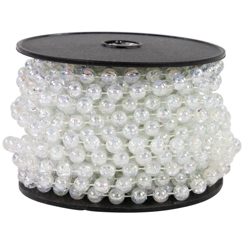 Northlight 33' Clear Iridescent Beaded Artificial Christmas Garland, Unlit 1 Northlight 33' Clear Iridescent Beaded Artificial Christmas Garland, Unlit