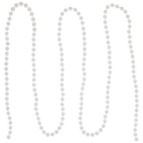 Northlight 33' Clear Iridescent Beaded Artificial Christmas Garland, Unlit 5 Northlight 33' Clear Iridescent Beaded Artificial Christmas Garland, Unlit - Image 5