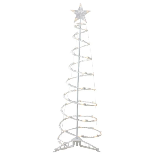 Northlight LED Lighted Spiral Cone Tree Outdoor Christmas Decoration - 4' - Warm White Lights 1 Northlight LED Lighted Spiral Cone Tree Outdoor Christmas Decoration - 4' - Warm White Lights