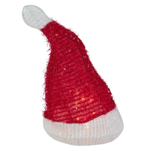 Northlight 12.25" Lighted Santa Hat Christmas Tree Topper, Clear Lights 1 Northlight 12.25" Lighted Santa Hat Christmas Tree Topper, Clear Lights