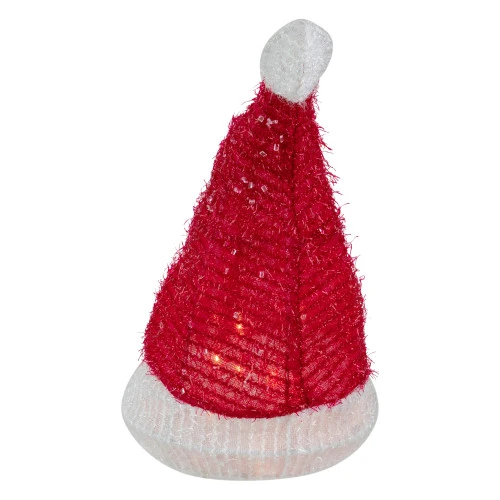 Northlight 12.25" Lighted Santa Hat Christmas Tree Topper, Clear Lights 4 Northlight 12.25" Lighted Santa Hat Christmas Tree Topper, Clear Lights - Image 4