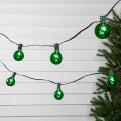 Northlight 10-Count Green G50 Globe Christmas Patio Lights- 9ft, Green Wire 8 Northlight 10-Count Green G50 Globe Christmas Patio Lights- 9ft, Green Wire -Winter Decor Store northlight ys93864 styled2 84258.1709061165