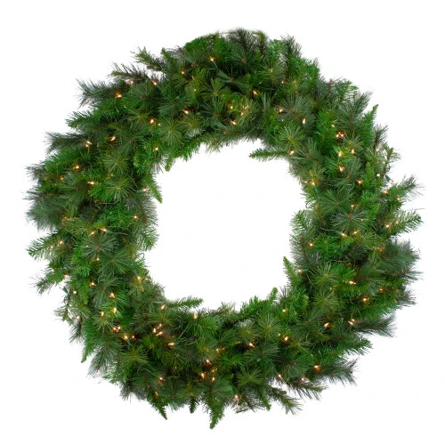 Northlight Real Touch™? Pre-Lit Canyon Pine Mixed Artificial Christmas Wreath - 48" - Clear Lights 1 Northlight Real Touch™? Pre-Lit Canyon Pine Mixed Artificial Christmas Wreath - 48" - Clear Lights