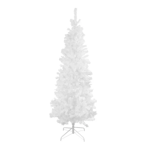 Northlight 6.5' White Winston Pine Slim Artificial Christmas Tree - Unlit 1 Northlight 6.5' White Winston Pine Slim Artificial Christmas Tree - Unlit