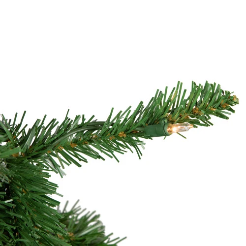 Northlight 4.5' Pre-Lit White River Fir Artificial Pencil Christmas Tree - Clear Lights 2 Northlight 4.5' Pre-Lit White River Fir Artificial Pencil Christmas Tree - Clear Lights - Image 2