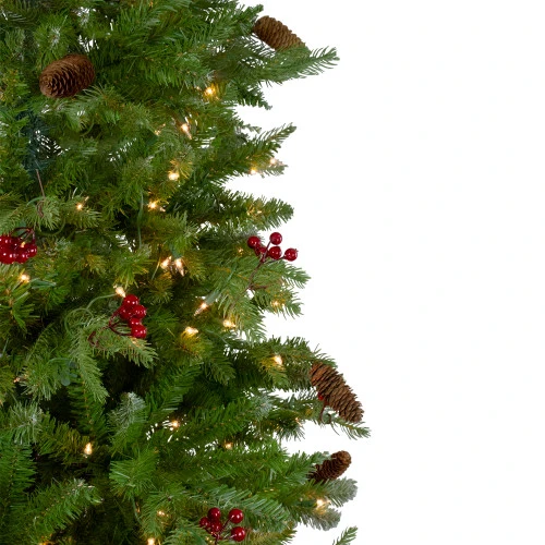 Northlight Real Touch™? Pre-Lit Medium Mixed Winter Berry Pine Artificial Christmas Tree - 6.5' - Clear Lights 5 Northlight Real Touch™? Pre-Lit Medium Mixed Winter Berry Pine Artificial Christmas Tree - 6.5' - Clear Lights - Image 5