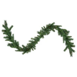 Northlight 9' X 12" Green Pre-Lit Beaver Pine Artificial Christmas Garland, Clear Lights