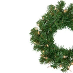 Northlight Deluxe Dorchester Pine Artificial Christmas Wreath, 16-Inch, Clear Lights 4 Northlight Deluxe Dorchester Pine Artificial Christmas Wreath, 16-Inch, Clear Lights -Winter Decor Store northlight z92847 2 86282.1643674526