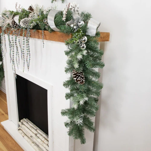 Northlight 9' X 12" Colorado Blue Spruce Artificial Christmas Garland, Unlit 5 Northlight 9' X 12" Colorado Blue Spruce Artificial Christmas Garland, Unlit - Image 5