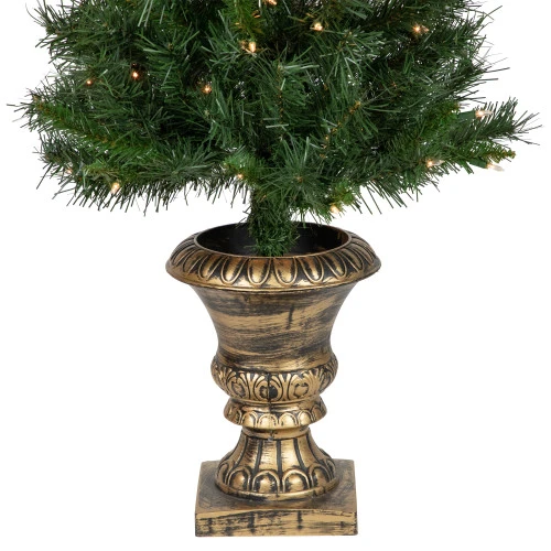 Northlight Pre-Lit Battery Operated Norwich Pine Artificial Christmas Entryway Set - 5-Piece - Clear Lights 5 Northlight Pre-Lit Battery Operated Norwich Pine Artificial Christmas Entryway Set - 5-Piece - Clear Lights - Image 5