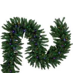 Northlight 25' X 20" Pre-Lit Buffalo Fir Artificial Christmas Garland - Multi-Color LED Lights -Winter Decor Store northlight z94306 3 10356.1686576351
