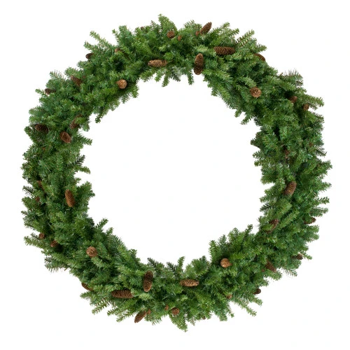 Northlight Dakota Red Pine Commercial Artificial Christmas Wreath - 5' - Unlit 1 Northlight Dakota Red Pine Commercial Artificial Christmas Wreath - 5' - Unlit