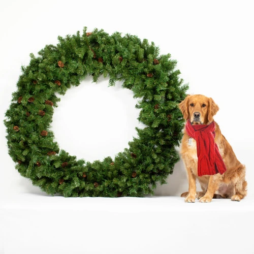 Northlight Dakota Red Pine Commercial Artificial Christmas Wreath - 5' - Unlit 4 Northlight Dakota Red Pine Commercial Artificial Christmas Wreath - 5' - Unlit - Image 4