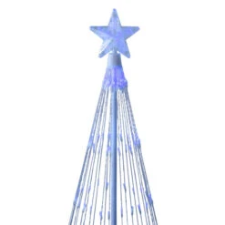 Northlight LED Lighted Cone Tree With Star Outdoor Christmas Decoration - 4' - Blue Lights -Winter Decor Store northlight zg15638 03 91847.1600218897