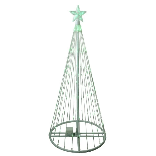 Northlight LED Lighted Christmas Tree Show Cone Outdoor Decoration - 4' - Green 2 Northlight LED Lighted Christmas Tree Show Cone Outdoor Decoration - 4' - Green - Image 2