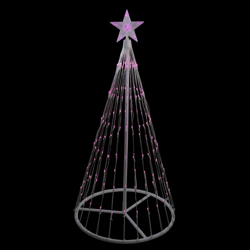 Northlight LED Lighted Show Cone Christmas Tree Outdoor Decoration - 4' - Pink 1 Northlight LED Lighted Show Cone Christmas Tree Outdoor Decoration - 4' - Pink