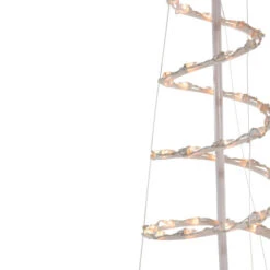 Northlight Spiral Cone Tree Lighted Outdoor Christmas Decoration - 6' - Clear Lights -Winter Decor Store northlight zg15665 3 46040.1666042533