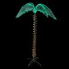 Northlight LED Rope Lighted Palm Tree Outdoor Decoration - 4.5' - Green And Clear Lights